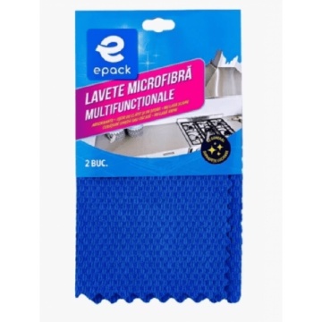 Lavete microfibra multifunctionale 25 x 25 cm Epack 2 buc/set