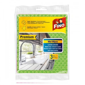Lavete umede 18 x 18 cm Fino Premium 3 buc set