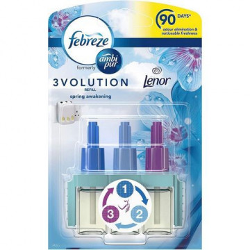 Odorizant electric de camera Ambi Pur Febreze 3volution Lenor Spring Awakening rezerva 20 ml
