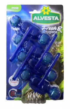 Odorizant vas toaleta Alvesta Fresh & Hygiene Pine Blue Water set 4 buc
