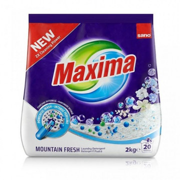 Sano Maxima Mountain Fresh detergent pudra universal 20 spalari 2Kg