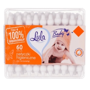 Betisoare urechi cu opritor pentru copii Lula Baby 60 buc