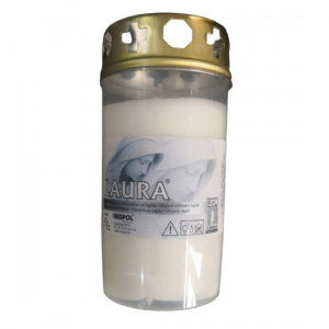 Bispol Laura lumanare W3Dc 2.5 zile alb