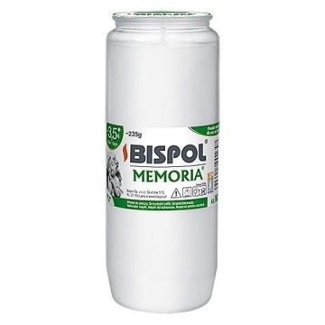 Bispol Memoria WO4 lumanare alba durata 3.5 zile