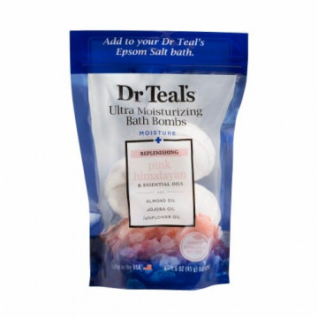 Bombe de baie ultra hidratante Dr. Teal's Pink Himalayan & Essential Oils 5 buc x 45 g