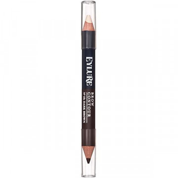 Creion duo pentru sprancene nr.10 Dark Brown & Highlighter Eylure Brow Contour - Img 2
