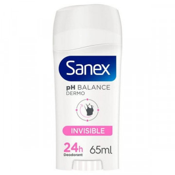 Deodorant stick 0% alcohol Sanex PH Balance Dermo Invisible 65 ml