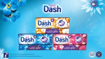 Detergent capsule Dash + Lenor Ambre & Orchidee 30 spalari 603 g
