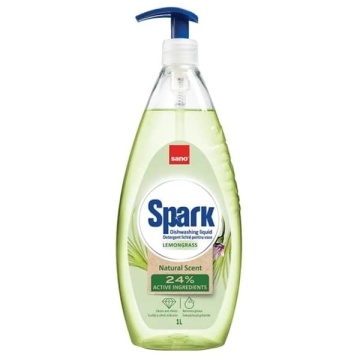 Detergent lichid pentru vase spalare manuala Sano Spark Lemongrass, 1l