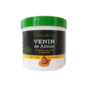 Gel cu extract de chili si propolis Venin de Albine Biomedicus 250 ml - Img 1