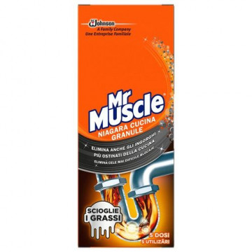 Granule pentru desfundat tevile Mr Muscle Niagara 5 doze 250 g