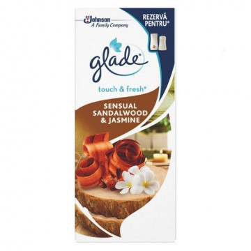 Rezerva odorizant Glade Microspray Touch & Fresh Sensual Sandalwood & Jasmine 10 ml