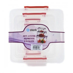 Set cutii alimente patrate Maya Sterk