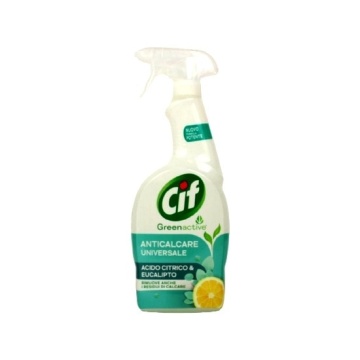 Solutie spray anticalcar pentru baie Cif Green Active Aceto & Eucalipto 650 ml