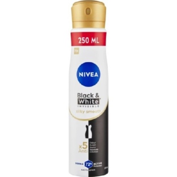 Deodorant spray Nivea Black & White Invisible Silky Smooth 250ml