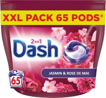Detergent capsule Dash 2en1 Jasmin & Rose de Mai + Lenor 65 buc 1306.5 g