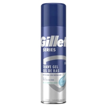 Gel de ras cu ceai verde pentru piele sensibila Gillette Series Revitalizing 200 ml