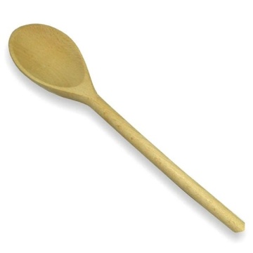 Lingura lemn ovala groasa 30cm