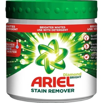 Pudra pentru indepartarea petelor, rufe albe Ariel Diamond Bright 500 g