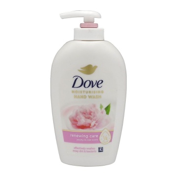 Săpun-cremă lichid Dove Renewing Care cu pompă, parfum de bujor și trandafir, 250 ml