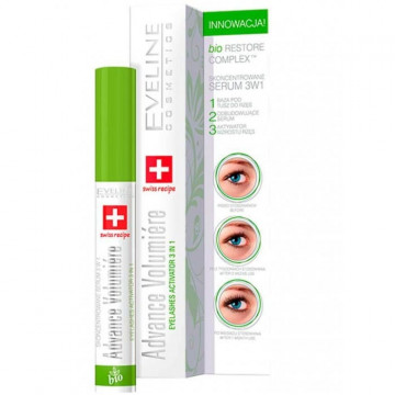 Ser regenerator concentrat pentru gene Advance Volumiere 3in1 Eveline Cosmetics 10 ml