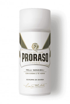 Spuma de ras cu ceai verde si ovaz pentru piele sensibila Proraso 300 ml