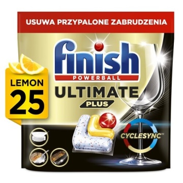 Tablete pentru masina de spalat vase Finish Powerball Ultimate Plus Lemon 25 buc 305 g