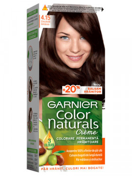 Vopsea de par permanenta 4.15 Ciocolata Amaruie Garnier Color Naturals