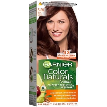 Vopsea de par permanenta 5.25 Saten Mahon Deschis Garnier Color Naturals
