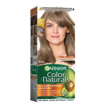 Vopsea de par permanenta 7.1 Blond Cenusiu Garnier Color Naturals