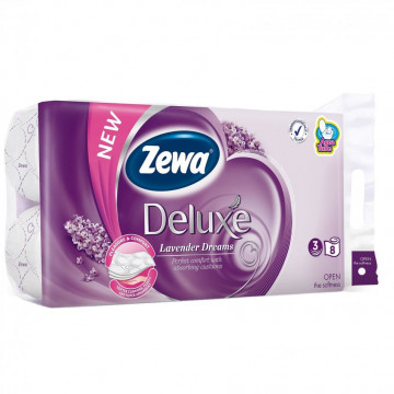 Zewa Deluxe Lavender Dreams hartie igienica 3 straturi 8 role