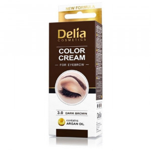 Delia Color Cream 3.0 Dark Brown crema coloranta pentru sprancene 15ml