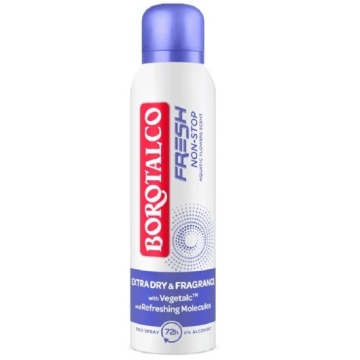Deodorant Antiperspirant spray Borotalco Fresh non-stop Aquatic Flowers Scent, 150ml