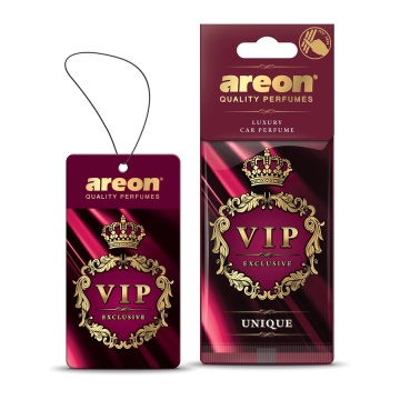 Odorizant auto de agățat Areon VIP Exclusive Unique, prună, iris și vanilie