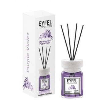 Odorizant camera cu bete de ratan Eyfel Purple Violet 120 ml