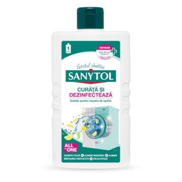 Soluție de curățare și dezinfectare mașina de spălat rufe Sanytol 250ml