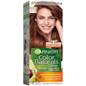 Vopsea de par permanenta 6.41 Chihlimbar Dulce Garnier Color Naturals