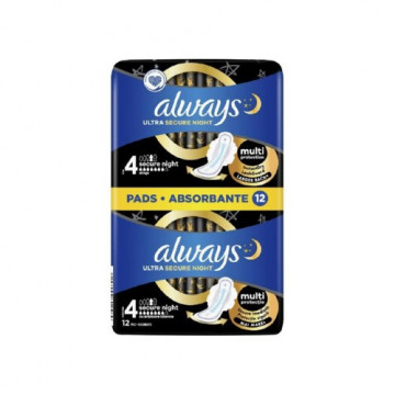 Absorbante Always Ultra 4 Secure Night 12 buc