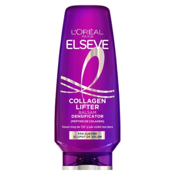 Balsam densificator L'Oréal Elseve Collagen Lifter 200 ml, cu fibre redensifiante și peptide de colagen