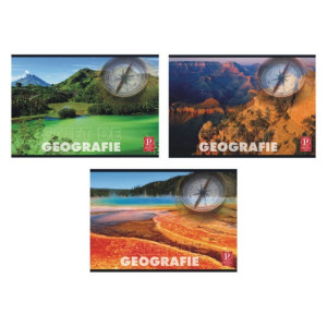 Caiet de geografie 24 file 17x24cm 60/70g/mp 1buc - Img 1