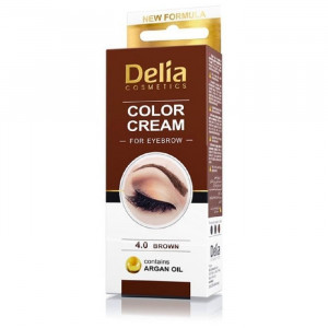 Delia Color Cream 4.0 Brown crema coloranta pentru sprancene 15ml
