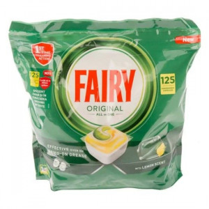 Detergent capsule pentru masina de spalat vase Fairy Original All in One Lemon 125 buc 1688 g