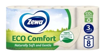 Hartie igienica 3 straturi 8 role Zewa Eco Comfort