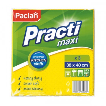 Laveta universala 38 x 40 cm Practi Maxi Paclan 3 buc