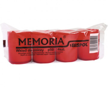 Lumanari culoare rosie, Memoria bispol P50, 4buc