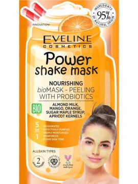 Masca de fata hranitoare cu probiotice Power Shake Nourishing Eveline Cosmetics 10 ml