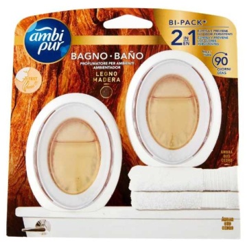Odorizant pentru baie Ambi Pur Bagno Legno Madera 2 x 7.5 ml