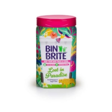 Odorizant pudra pentru cosul de gunoi Bin Brite Lost in Paradise 500 g