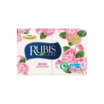 Sapun de rufe Rubis Natural Soap Rose Extra Creamy 4 x 150g