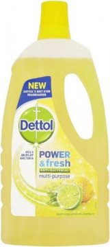 Solutie antibacteriana universala Dettol Clean & Fresh Sparkling Lemon & Lime Burst 1 L